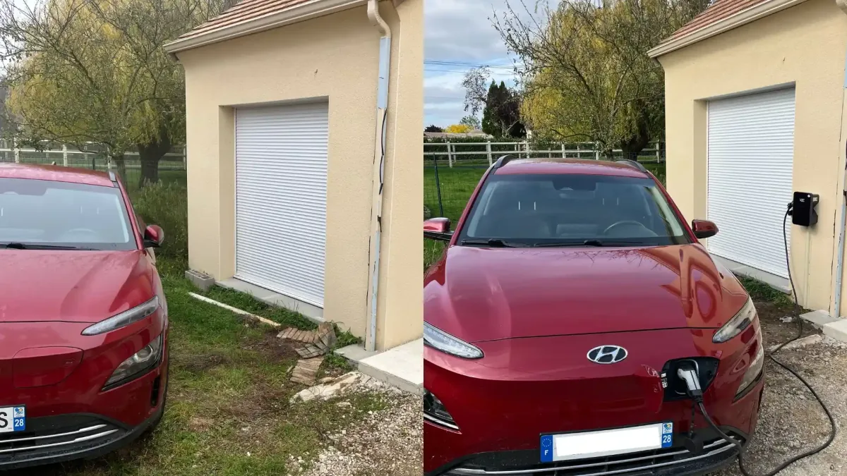Étude technique borne IRVE Le Blanc-Mesnil Électricien IRVE vérifiant le tableau électrique avant pose de borne au Blanc-Mesnil